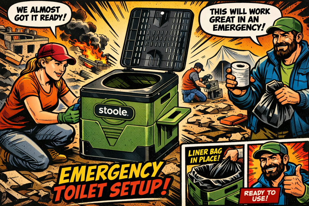 stooleの災害用のトイレ