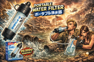 Greeshowの浄水器で水を綺麗にして飲んでいる男女