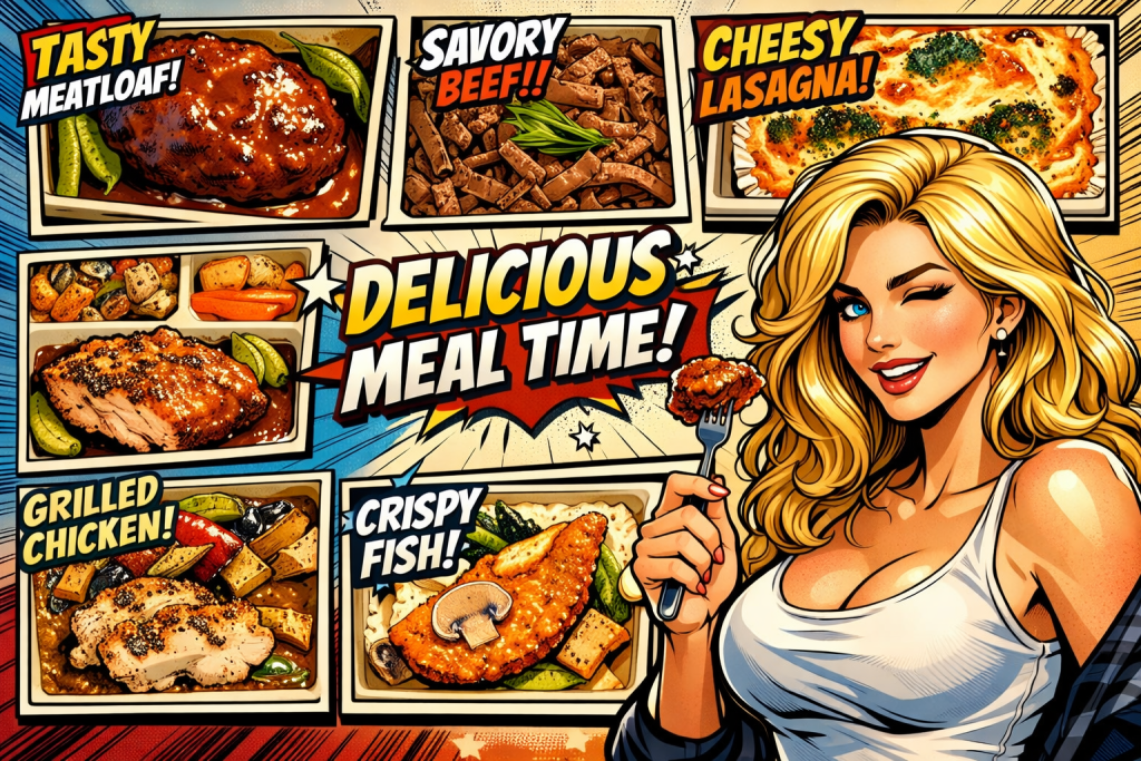 デリピックス弁当の豪華なメニュー