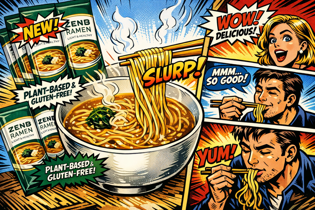 ZENBラーメンを災害時に食べておいしくて喜ぶ家族