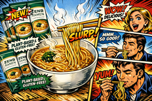 ZENBラーメンを災害時に食べておいしくて喜ぶ家族